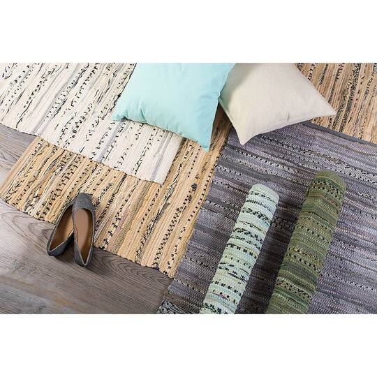 DII® Multi Mint Rag Rug, 20" x 31.5"